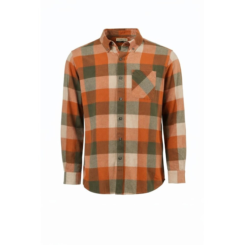 Magellan Outdoors‎ Canyon Creek Plaid Flannel Shirt 3XL Cotton Button Down